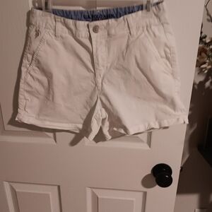 U.S. Polo Assn. White Casual Cotton Blend Shorts. 9